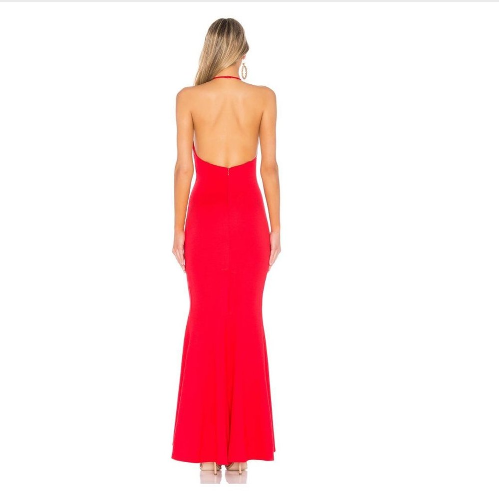 NWT LOVERS + FRIENDS Rosa Gown in Red Rose, Size M - Picture 4 of 5